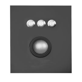 Exploitation sûre d'ESD d'acier inoxydable de dispositif de pointage noir imperméable de boule de commande