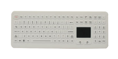Claviers en caoutchouc imperméables de bureau de la catégorie IP68 médicale avec le touchpad avec USB