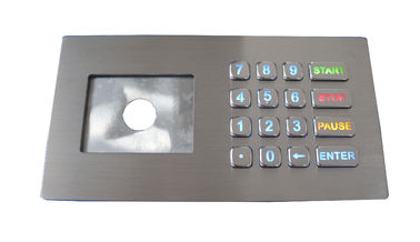 Pavés numériques éclairés à contre-jour colorés d'usb de clavier numérique de l'acier inoxydable IP67 avec l'affichage à cristaux liquides