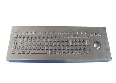 Kiosque industriel imperméable de clavier robuste par métal de bureau avec la boule de commande