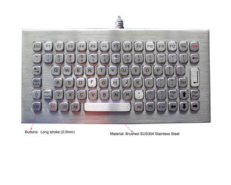 Vandale robuste balayé du clavier IP68 d'acier inoxydable résistant