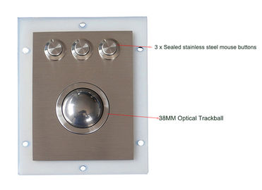 Le module optique industriel de boule de commande d'acier inoxydable avec 3 a scellé les boutons de la souris imperméables