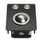 Mini boule de commande noire industrielle compacte en métal avec 2 boutons de la souris robustes