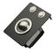 Mini boule de commande noire industrielle compacte en métal avec 2 boutons de la souris robustes
