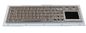 Clavier de Braille Ip65 de kiosque d'acier inoxydable avec le Touchpad, disposition adaptée aux besoins du client