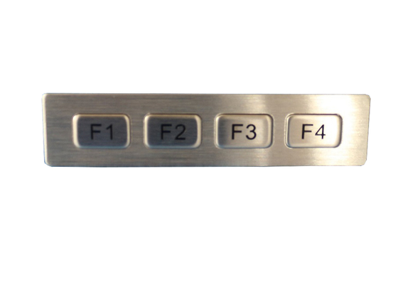 Acier inoxydable de clavier numérique industriel en métal des clés IP65 4 sans contrôleur électronique