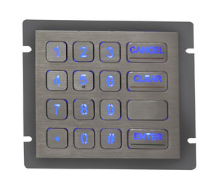 Éclairez le clavier numérique à contre-jour en métal avec la picoseconde/2 connectent, support de panneau arrière