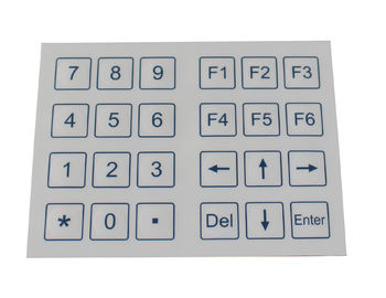24 claviers numériques industriels de membrane de preuve de la poussière de clés avec matrice de points