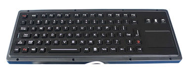 Clavier industriel marin noir de résistance à l'eau de clavier avec le Touchpad