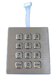 la matrice de points de 12 clés IP67 dynamique imperméabilisent le clavier numérique extérieur en métal pour le téléphone industriel