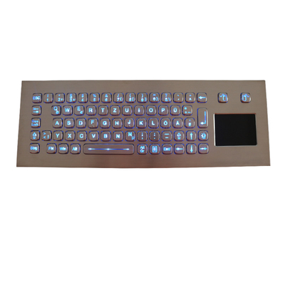 Ip67 a câblé le Touchpad imperméable à l'épreuve du vandalisme lumineux de clavier en acier industriel