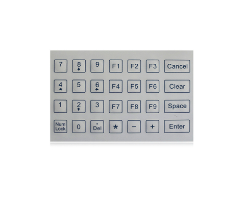 Antibactérien adapté aux besoins du client de Mini Membrane Medical Keyboard With et clavier numérique industriel Scratchproof