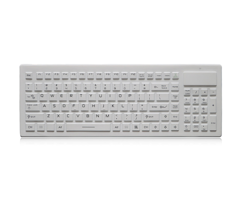 2.4GHz clavier médical sans fil IP68 avec le clavier de silicone de pavé numérique