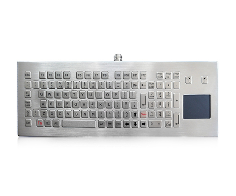 Clavier industriel d'acier inoxydable avec le clavier de bureau imperméable en métal du Touchpad IP68