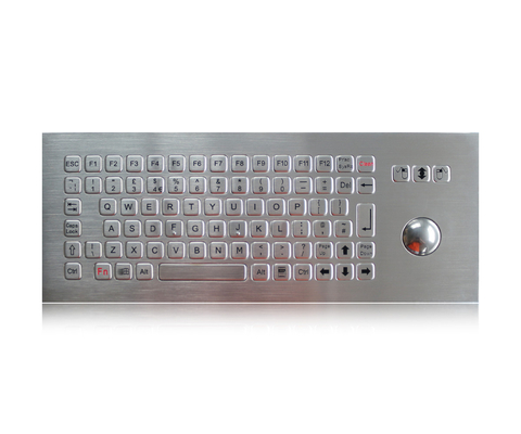 Le clavier rocailleux de kiosque en métal de clavier de 86 clés avec la boule roulante séparent des clés F-N