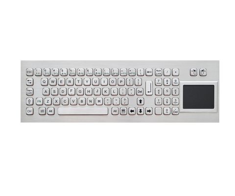 Clavier rocailleux en métal du kiosque IP65 avec le Touchpad et le clavier à l'épreuve du vandalisme de clavier numérique de nombre