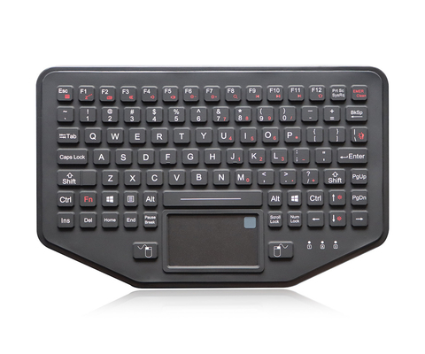 Touchpad industriel de clavier de silicone en caoutchouc avec le lecteur d'empreintes digitales