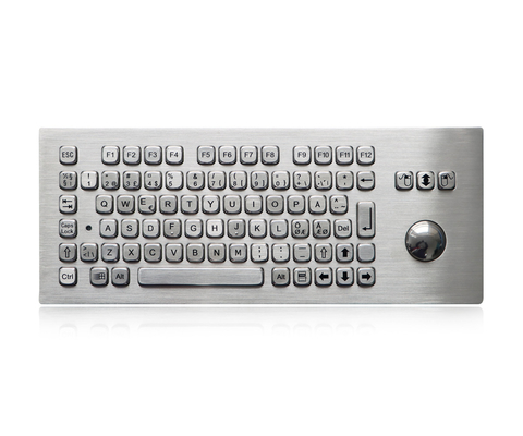 Clavier de bureau lavable d'acier inoxydable avec le clavier de kiosque de la boule de commande OTB MTB LTB