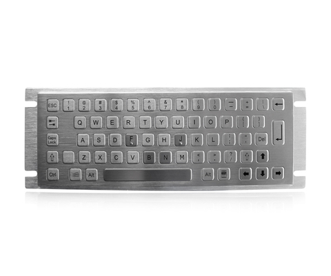 Kiosque industriel Mini Stainless Steel Metal Keyboard avec USB et le support de panneau arrière