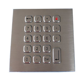 Acier inoxydable PS2 USB RS232 RS485 de clavier numérique en métal de preuve de l'eau de 19 clés