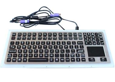 116 clavier industriel d'acier inoxydable de Vandproof de noir des clés IP67 avec le Touchpad