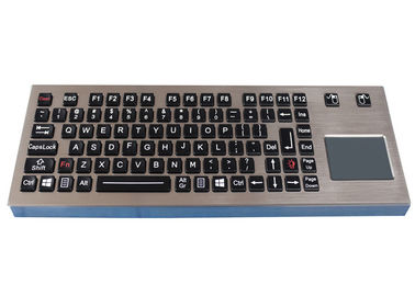 Clavier imperméable de bureau robuste avec le contre-jour en métal de clés du Touchpad IP68 89
