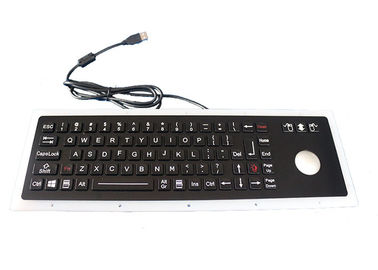 Clés mécaniques dynamiques noires du clavier 76 d'Usb IP67 avec la souris de boule de commande de 38mm