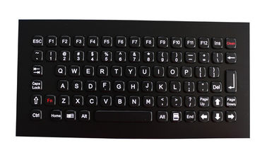 Le titane noir imperméable de clavier monté par panneau industriel en métal a plaqué