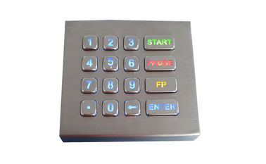 16 imperméables dynamiques du clavier numérique IP68 de bâti de panneau de clés éclairés à contre-jour avec l'interface d'USB