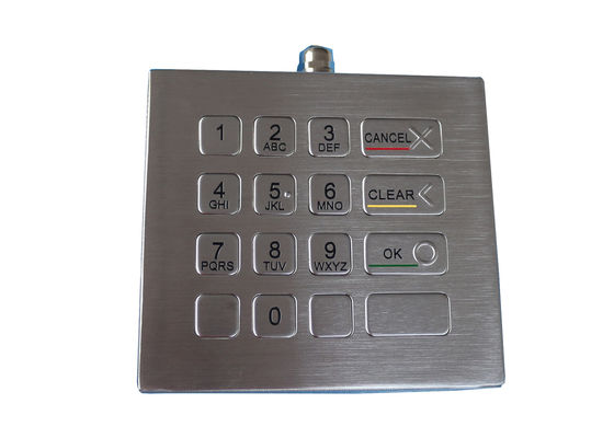 Le clavier numérique IK09 à l'épreuve du vandalisme de bureau a balayé le métal RS232 avec 16 clés