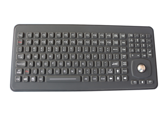 Clés rectangulaires de silicone de clavier médical en caoutchouc avec la boule de commande optique de 25mm