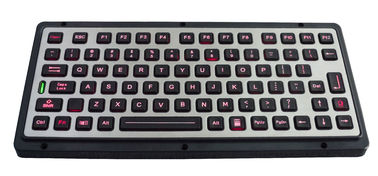 82 clés IP65 ont balayé le clavier rocailleux éclairé à contre-jour inoxydable avec des touches de fonction