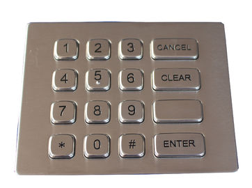 clavier numérique à longue course de distributeur automatique d'acier inoxydable en métal de 2mm pour des stations service