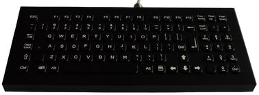 Clavier noir noir de bureau en métal avec le pavé numérique et les clés F-N, clavier métallique