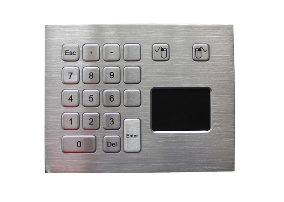 Touchpad industriel adapté aux besoins du client d'acier inoxydable en métal de disposition avec la dimension de 65 * de 49mm
