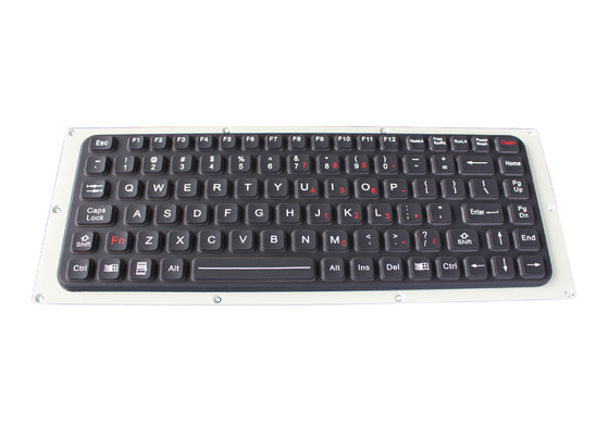 90 interface industrielle de Ruggdeized USB PS2 de clavier de silicone en caoutchouc de clés pour l'ordinateur