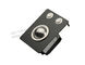 Mini dispositif de pointage noir industriel de boule de commande en métal avec le bâti de panneau de boutons de la souris en haut