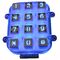 Petit matrice de points avec 12 clés, Blacklight clavier numérique en métal de moulage mécanique sous pression