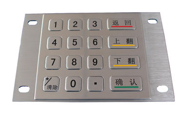 16 clavier numérique de support de panneau arrière de preuve de la poussière des clés IP65 avec USB ou le port PS/2