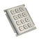 12 clavier numérique à longue course d'acier inoxydable de preuve de la poussière des clés IP65 avec le support de panneau supérieur