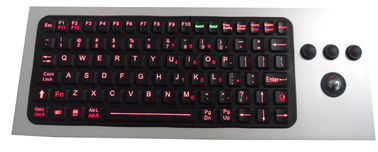 86 clés IP68 imperméabilisent le clavier industriel de silicone avec le clavier scellé par boule de commande