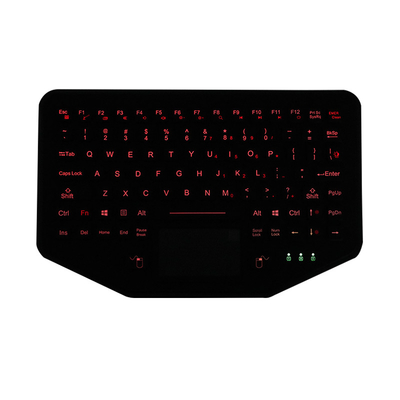 Version de desktop en caoutchouc de clavier d'Usb du véhicule IP68 de contre-jour industrielle