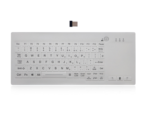 Clavier médical de bureau lavable 2.4G Wirelrss de clavier rétro-éclairé industriel de silicone