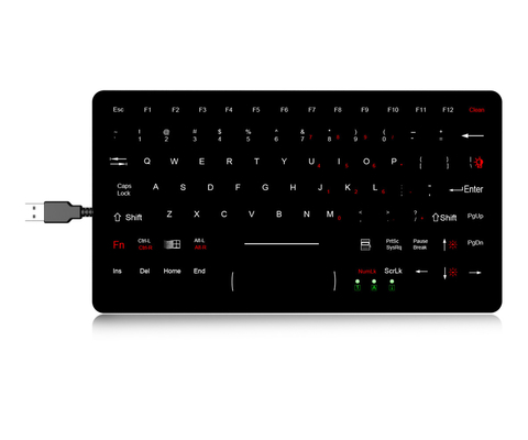 90 touches clavier militaire en caoutchouc de silicone, clavier EMC scellé dynamique IP65