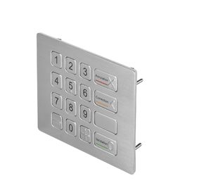Clavier numérique mis à jour en métal d'acier inoxydable avec le point de Bliand pour l'application d'atmosphère dans la norme IP67