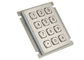 Le clavier numérique IP67 de bâti de panneau d'atmosphère Matrix de banque a évalué l'acier inoxydable en métal de 12 clés