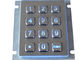 Illuminé 12 clés Metal 4x3 éclairé à contre-jour bleu adapté aux besoins du client par clavier numérique 2.0mm à longue course