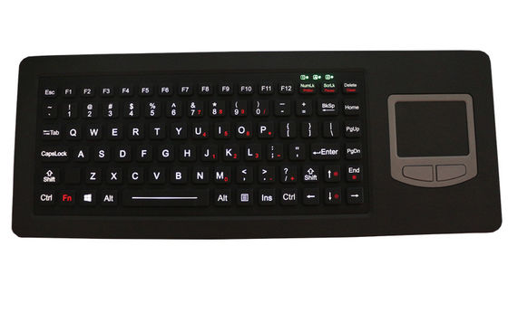 Le caoutchouc robuste de clavier de silicone avec le logement rocailleux en métal de Touchpad