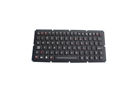Aucun logement industriel en métal du clavier IP67 de silicone de clés du contre-jour 83