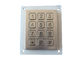 Acier inoxydable du CEI 60512-6 principal de voyage de Dot Matrix Metal Numeric Keypad 0.45mm
